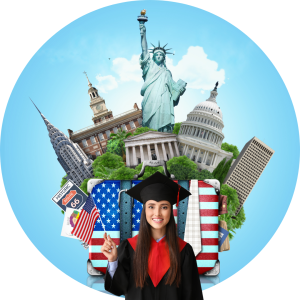 Triumph Hub - Your Premier Destination for Education and Language Mastery. Join us in Coimbatore for expert guidance on studying abroad and English language proficiency. Flags of USA, UK, Canada, Australia, New Zealand, and Europe in the background.